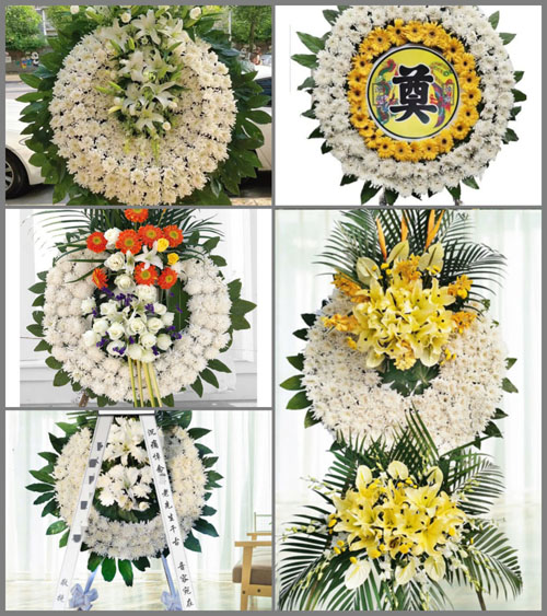 河南南阳社旗县唐庄乡岗里村花圈速递